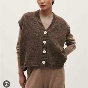Babaa Brown Women's Sweater Vest